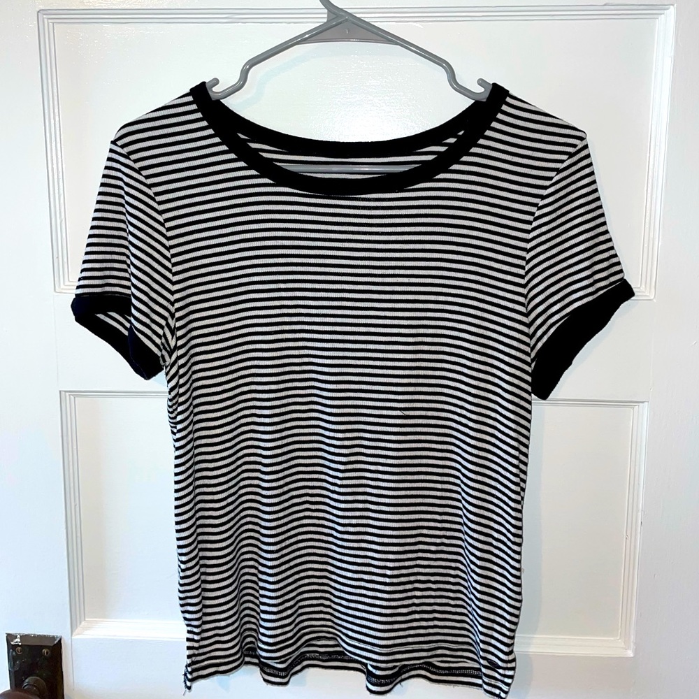Striped Short-Sleeved Top